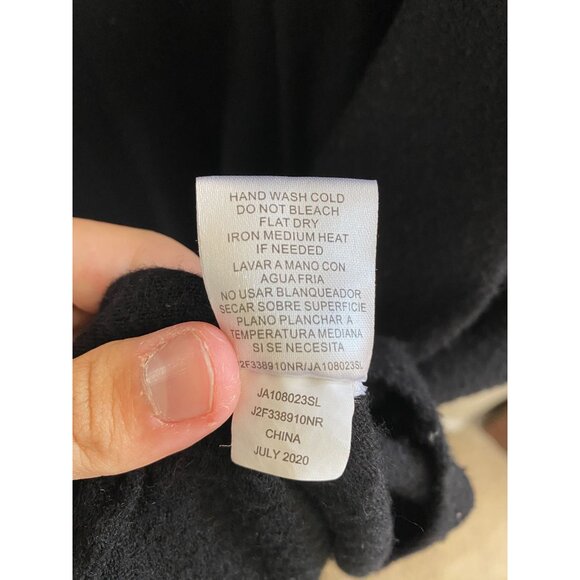 Joseph A. Womens Black Turtleneck Sweater L Rayon Blend Oversized Lightweight - Picture 6 of 7